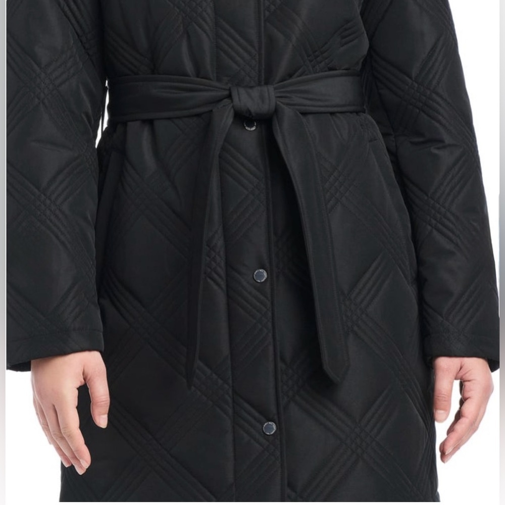 Jones New York Women's Belted Quilt Jacket SzL new - Picture 6 of 10